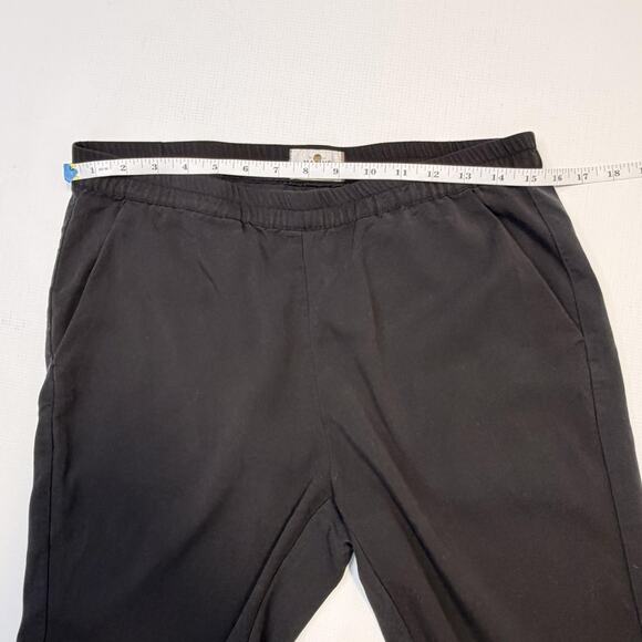Marine Layer Jogger Pants Mens Medium Black Elastic Waist Tapered Casual Pull On - Picture 6 of 9